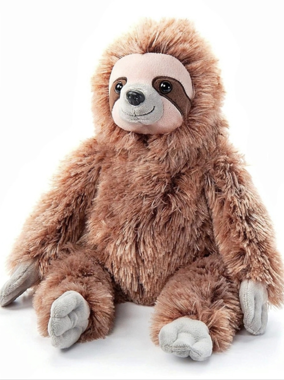 Warmie Plush Microwable Eco Nation 9.5" Sloth Plush Brown & Gray